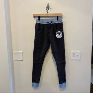 Rags joggers outdoor adventure club patch size 11 years charcoal